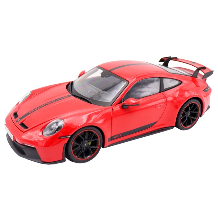 Машинка Maisto Die-Cast 2022 Porsche 911 GT3, 1:18, цвет красный - фото 1909588458