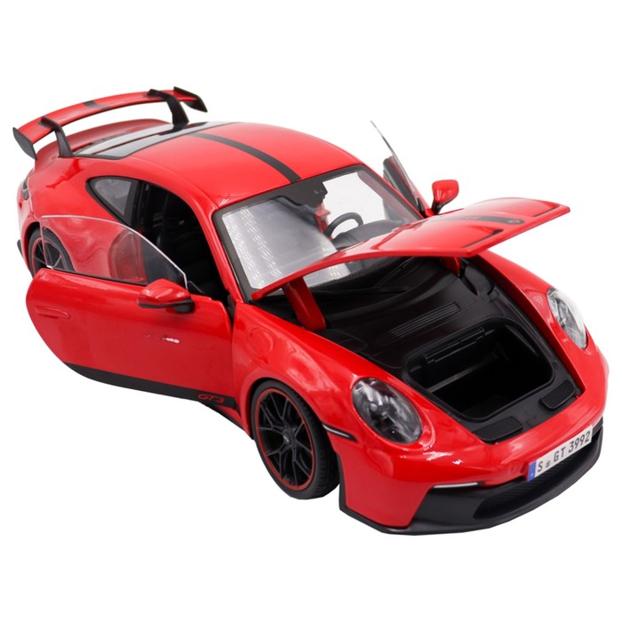 Машинка Maisto Die-Cast 2022 Porsche 911 GT3, 1:18, цвет красный - фото 1909588459