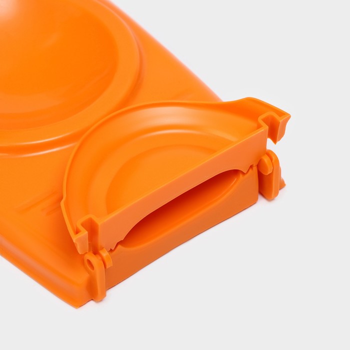Форма для лепки вареников Доляна, 23×12×8 см, цвет оранжевый