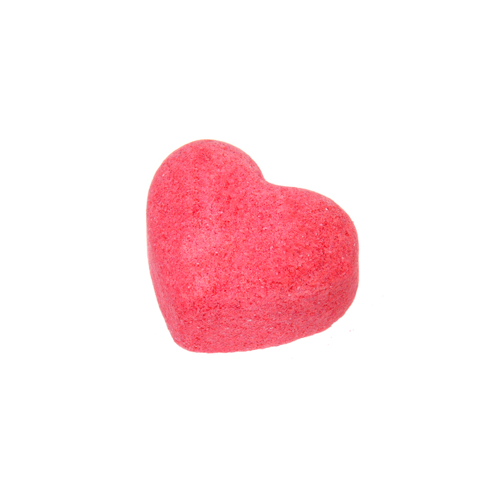 Бомбочка для ванны "Сердце", красная, 10 г - Фото 1