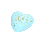 Бомбочка для ванны "Сердце", голубая, с сухоцветами эвкалипта, 100 г - фото 321245246