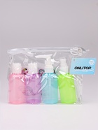 Набор для хранения с наклейками, в чехле, 4 предмета, 75 мл, разноцветный - Фото 7