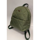 Рюкзак Nino зелёный стеганая ткань - Фото 4
