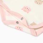 Боди с длинным рукавом, цвет белый, рост 56 (0-1 мес) - фото 24430255