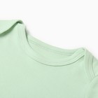 Боди с длинным рукавом, цвет зеленый, рост 56 (0-1 мес) - фото 24652736