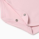 Боди с длинным рукавом, цвет розовый, рост 74 (6-9 мес) - фото 24443790