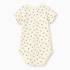 Боди с коротким рукавом, цвет бежевый, рост 74 см (6-9 мес) - фото 24443806