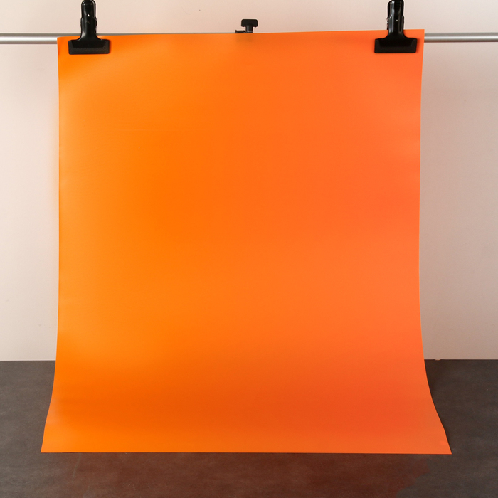Фотофон для предметной съёмки Оранжевый ПВХ, 100 х 70 см