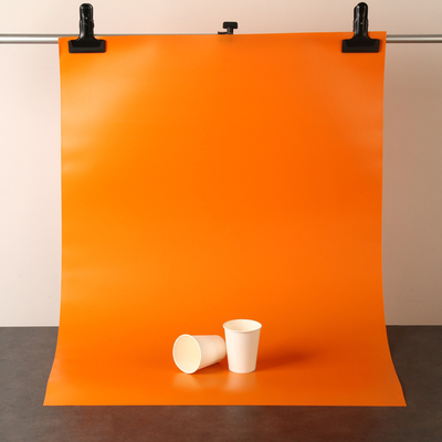 Фотофон для предметной съёмки «Оранжевый» ПВХ, 100×70 см