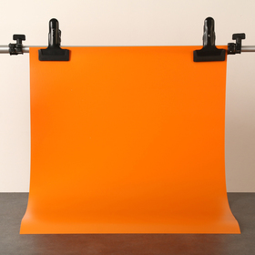 Фотофон для предметной съёмки "Оранжевый" ПВХ, 50 х 70 см