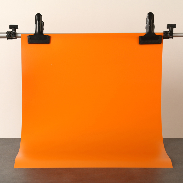 Фотофон для предметной съёмки Оранжевый ПВХ, 50 х 70 см