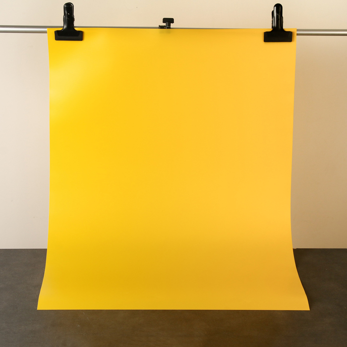Фотофон для предметной съёмки Жёлтый ПВХ, 100 х 70 см