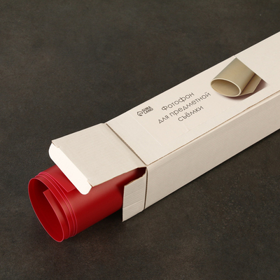 Фотофон для предметной съёмки «Красный» ПВХ, 100×70 см