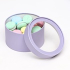 Набор 2 в 1 круглых коробок «Бледно-фиолетовый» с окном, 21×11 - 18×10 см - Фото 5