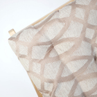 Сидушка Геометрия  40х40х4см цв.бежевый жаккард пэ100% - фото 24460377