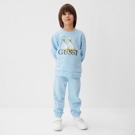 Костюм детский (джемпер, брюки) KAFTAN Gussi, размер 38 (146-152 см), голубой  (артикул 10380497)  большой выбор товаров оптом и в розницу по низким ценам с доставкой