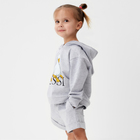 Костюм детский (толстовка, шорты) KAFTAN Gussi р. 34 (122-128), серый - фото 25498355