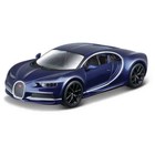 Машинка Bburago Bugatti Chiron, Die-Cast, 1:32, цвет тёмно-синий - Фото 1
