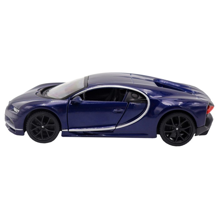 Машинка Bburago Bugatti Chiron, Die-Cast, 1:32, цвет тёмно-синий - фото 1911061896