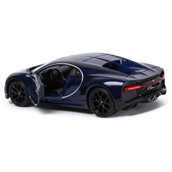 Машинка Bburago Bugatti Chiron, Die-Cast, 1:32, цвет тёмно-синий - фото 1911061897