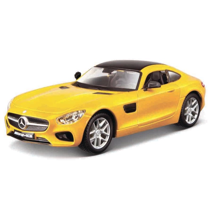 Машинка Bburago Mercedes-Amg Gt, Die-Cast, 1:32, цвет жёлтый