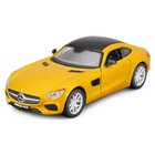 Машинка Bburago Mercedes-Amg Gt, Die-Cast, 1:32, цвет жёлтый - Фото 2