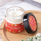 Свеча ароматическая в банке "Апельсин и гранат", совый воск, 80 г - Фото 1