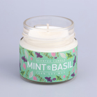 Ароматическая свеча в банке «Базилик и мята», соевый воск, 80 г - Фото 5