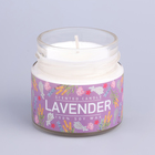 Ароматическая свеча в банке «Лаванда и шалфей», соевый воск, 80 г - Фото 5