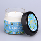 Ароматическая свеча в банке «Морская вода», соевый воск, 80 г - Фото 4