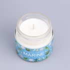 Ароматическая свеча в банке «Морская вода», соевый воск, 80 г - Фото 6