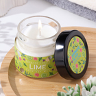 Ароматическая свеча в банке «Мятный лайм», соевый воск, 80 г - Фото 1