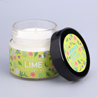 Ароматическая свеча в банке «Мятный лайм», соевый воск, 80 г - Фото 4
