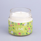 Ароматическая свеча в банке «Мятный лайм», соевый воск, 80 г - Фото 5
