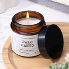 Ароматическая свеча в банке «Пало санто», соевый воск, 88 г - Фото 1