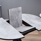 Стол обеденный на одной ножке раздвижной Норд, 90(122)х90х97, ЛДСП 22мм/Пластик, Бетон - Фото 6