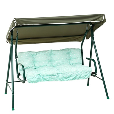 Качели садовые «Муза», 190×120×150 см, максимальная нагрузка 180 кг, зелёные