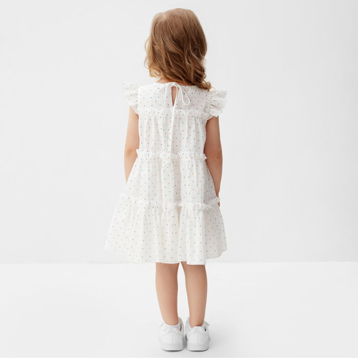Платье для девочки MINAKU, цвет белый, рост 116 см
