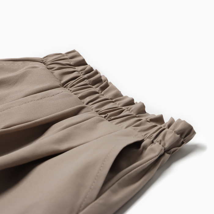 Костюм для девочки (Рубашка и шорты) MINAKU, цвет бежевый, рост 134 см