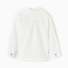 Рубашка для мальчика MINAKU цвет белый, рост 146 см - Фото 8