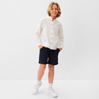 Рубашка для мальчика MINAKU цвет белый, рост 152 см - Фото 2