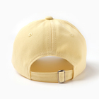 Кепка "Бейсболка" детская, цвет желтый, размер 52-54 - фото 23898218