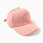 Кепка "Бейсболка" для девочки, цвет розовый, размер 52-54 - Фото 1