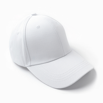 Кепка для девочки, однотонная, белая, размер 56-58