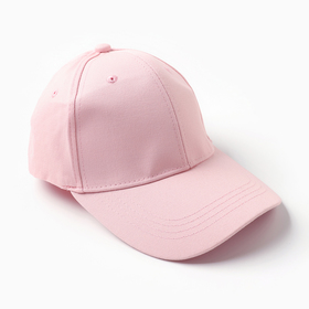 Кепка "Бейсболка" для девочки, цвет розовый, размер 56-58