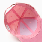 Кепка "Бейсболка" для девочки, цвет розовый, размер 56-58 - Фото 4