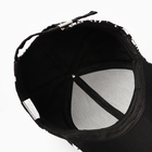 Кепка «Бейсболка» детская, цвет черный, размер 54-56 - фото 117414717