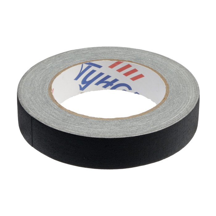 Лента клейкая «Про-Гафф» ТУНДРА, черная, 350 мкм, 24 мм × 25 м