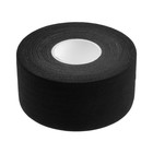 Лента клейкая ТУНДРА, тканевая, хоккейная, черная, 300 мкм, 48 мм х 25 м - фото 9001662