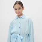 Комплект для девочки (рубашка и брюки) MINAKU цвет голубой, рост 134 см - Фото 2